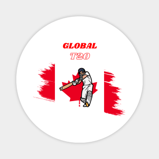 Global T20 Canada with Canada Flag Magnet